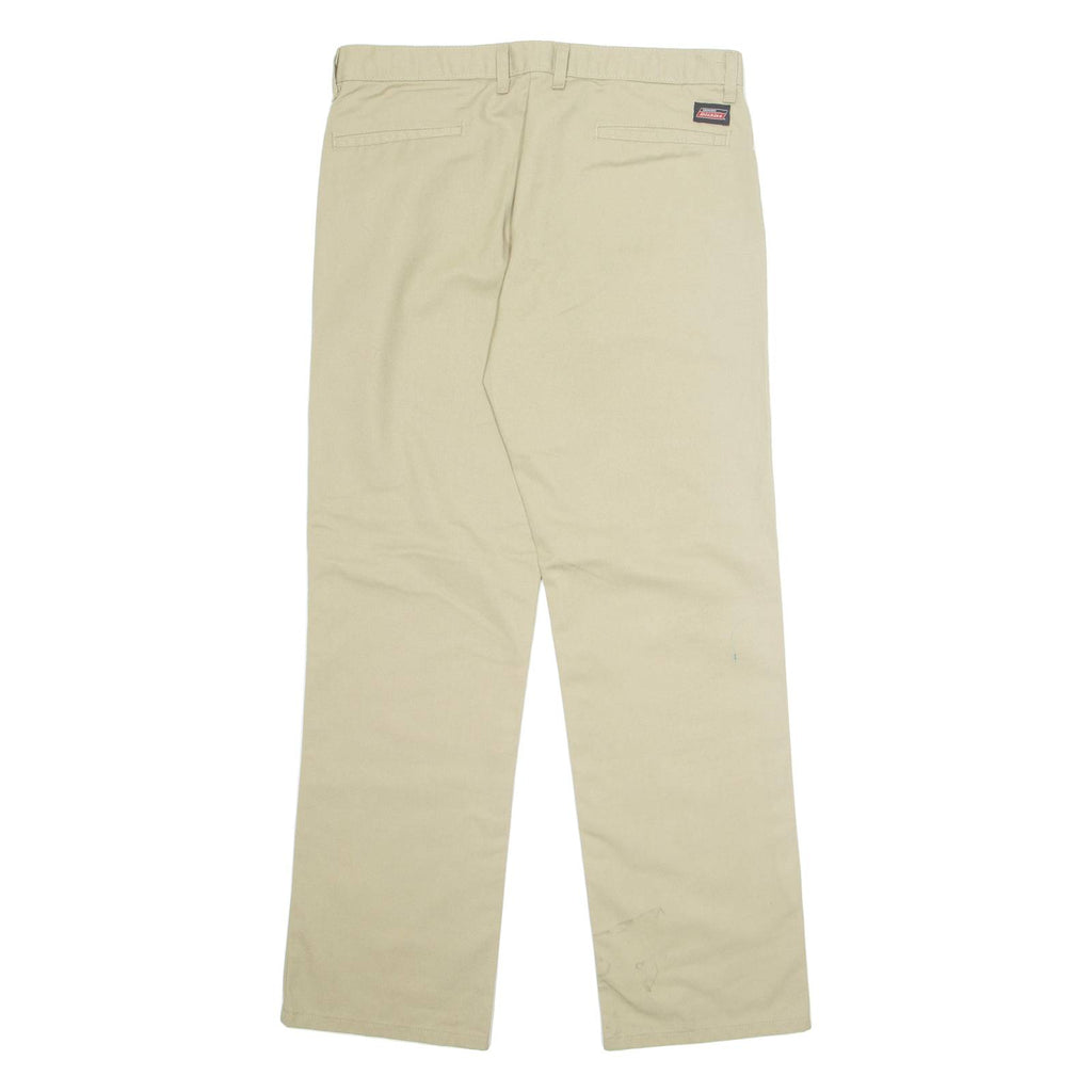 DICKIES Workwear Mens Trousers Beige Regular Straight W32 L32