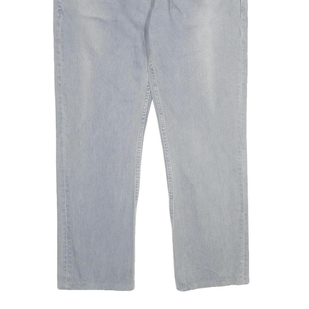 TIMBERLAND Mens Jeans Light Blue Regular Straight Denim W34 L30 Button Closure