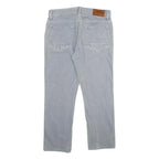 TIMBERLAND Mens Jeans Light Blue Regular Straight Denim W34 L30 Button Closure