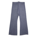 Womens Blue Regular Fit Flared Denim Cotton Blend Jeans W30 L34 Button Closure