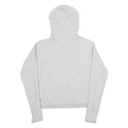 CALVIN KLEIN Womens Grey Pullover Hoodie S Half Zip Sweatshirt Casual
