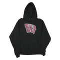 CHAMPION Mens Black W Warriors Pullover Hoodie L Cotton Sweatshirt