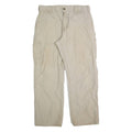 CARHARTT Dungaree Fit Workwear Mens Trousers Beige Regular Straight W36 L32