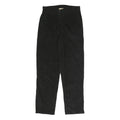 WOOLRICH Womens Cotton Blend Black Relaxed Straight Trousers W28 L29 Comfortable