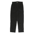WOOLRICH Womens Cotton Blend Black Relaxed Straight Trousers W28 L29 Comfortable