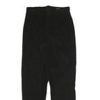 WOOLRICH Womens Cotton Blend Black Relaxed Straight Trousers W28 L29 Comfortable