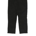WOOLRICH Womens Cotton Blend Black Relaxed Straight Trousers W28 L29 Comfortable