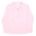 ATELIER Womens Pink Crew Neck Sweatshirt XL Cotton Blend Pullover Long Sleeve