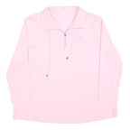 ATELIER Womens Pink Crew Neck Sweatshirt XL Cotton Blend Pullover Long Sleeve