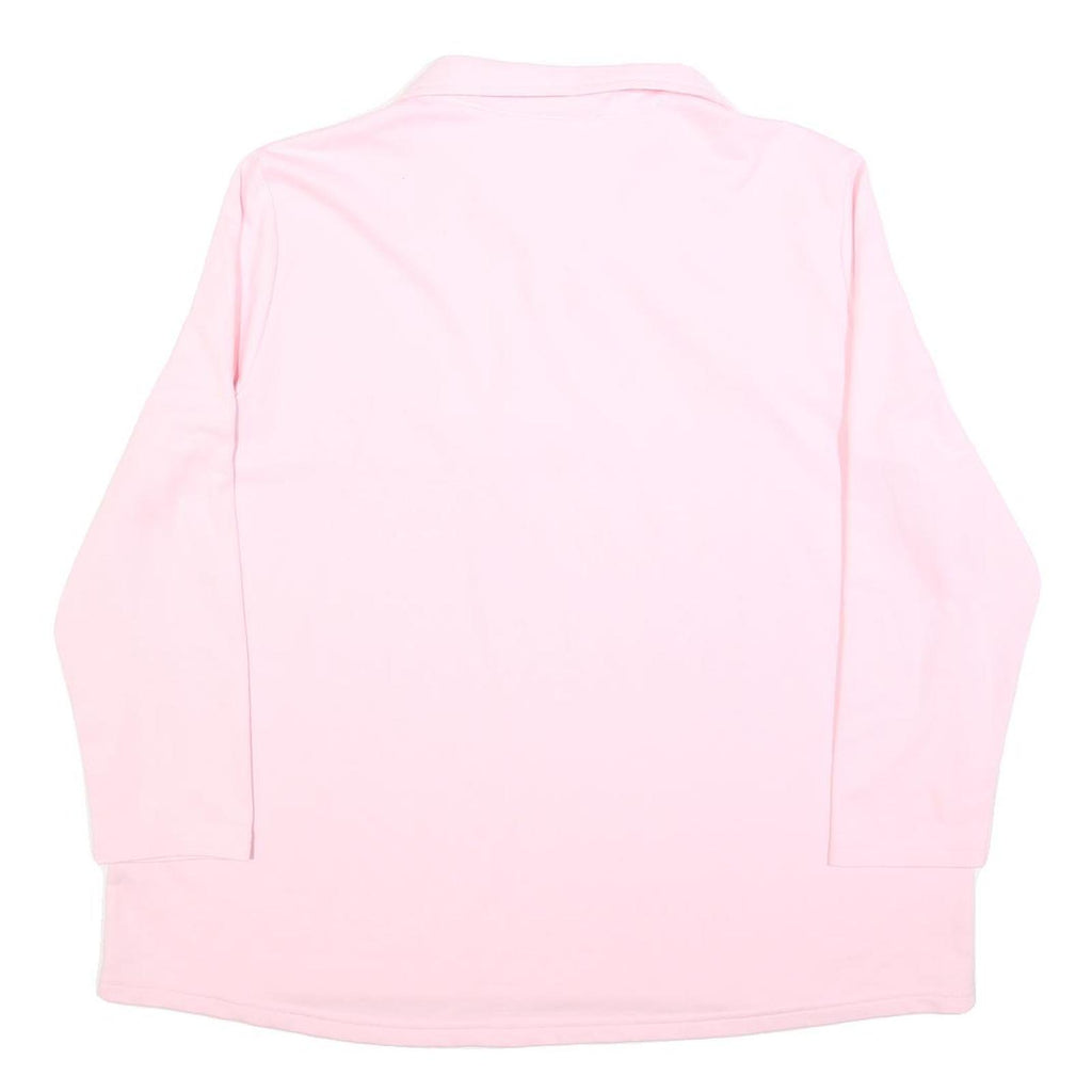 ATELIER Womens Pink Crew Neck Sweatshirt XL Cotton Blend Pullover Long Sleeve