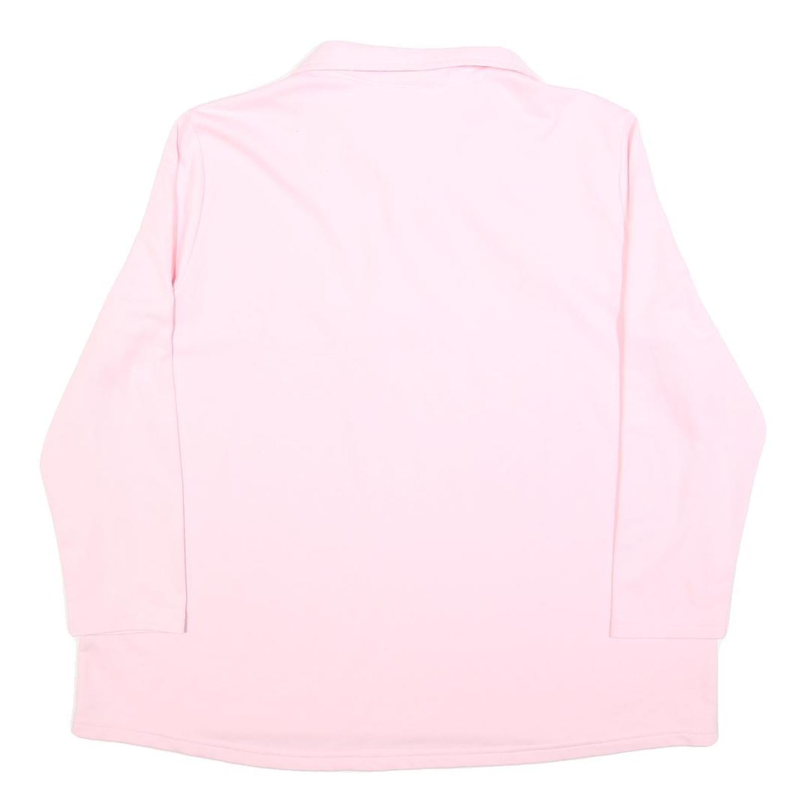 ATELIER Womens Pink Crew Neck Sweatshirt XL Cotton Blend Pullover Long Sleeve