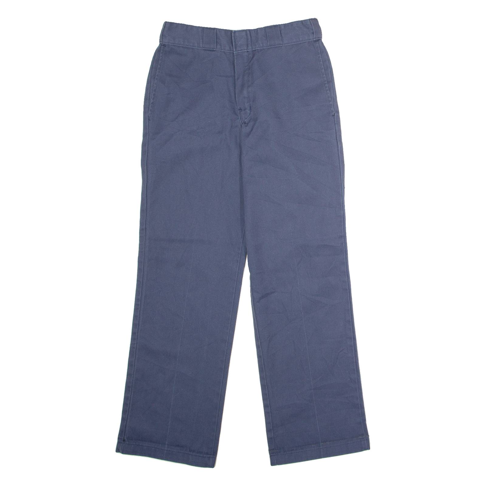 DICKIES Workwear Mens Twill Trousers Blue Classic Straight W30 L28