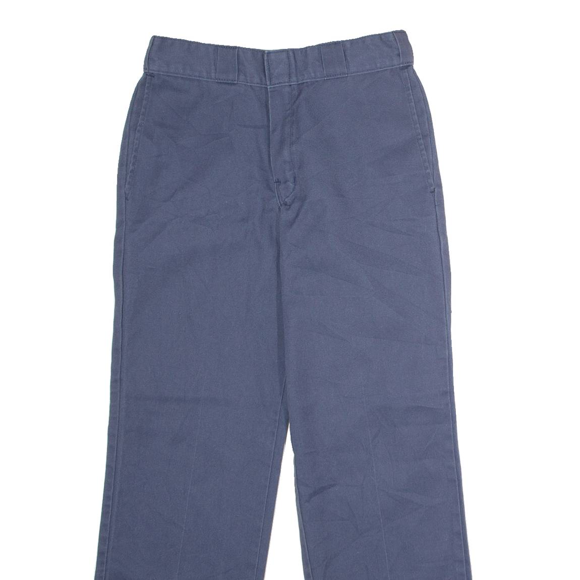 DICKIES Workwear Mens Twill Trousers Blue Classic Straight W30 L28