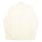 MARIO ROSELLA Womens Shirt Yellow Collared Long Sleeve L