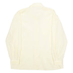 MARIO ROSELLA Womens Shirt Yellow Collared Long Sleeve L