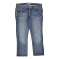 BKE Womens Blue Regular Fit Straight Denim Medium Wash Jeans W34 L27 Stylish