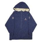 CHAMPION Mens Navy Blue Football Outdoor Jacket XL Nylon Hooded Plain