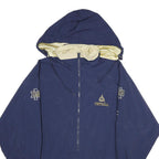 CHAMPION Mens Navy Blue Football Outdoor Jacket XL Nylon Hooded Plain