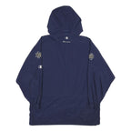 CHAMPION Mens Navy Blue Football Outdoor Jacket XL Nylon Hooded Plain