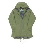 TRESPASS Womens Green Outdoor Jacket UK 12 Polyester Blend Zip Hooded