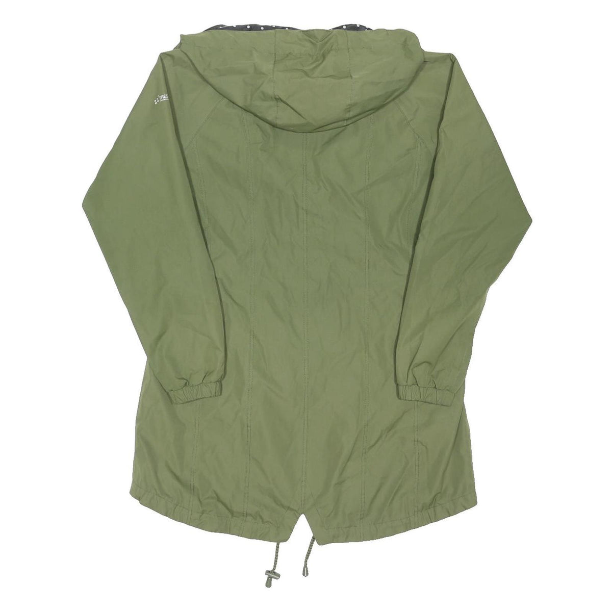 TRESPASS Womens Green Outdoor Jacket UK 12 Polyester Blend Zip Hooded