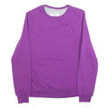 CHAMPION Womens Purple Crew Neck S Cotton Casual Lightweight Sweatshirt