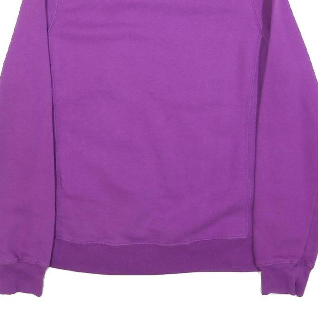 CHAMPION Womens Purple Crew Neck S Cotton Casual Lightweight Sweatshirt