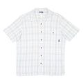 PATAGONIA Mens White & Blue Pattern Shirt L Cotton Casual Button-Up Summer
