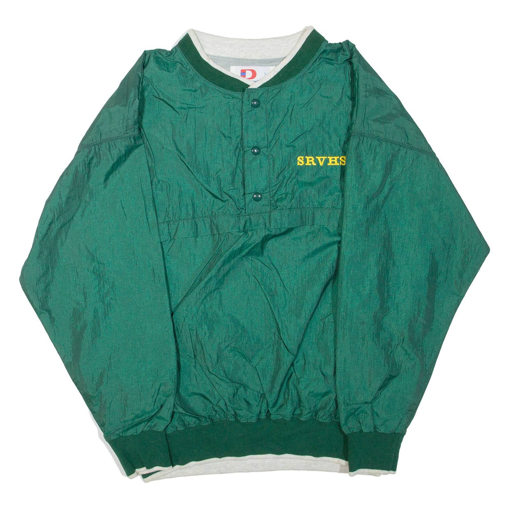 DODGER Mens Pullover Jacket Green Nylon L