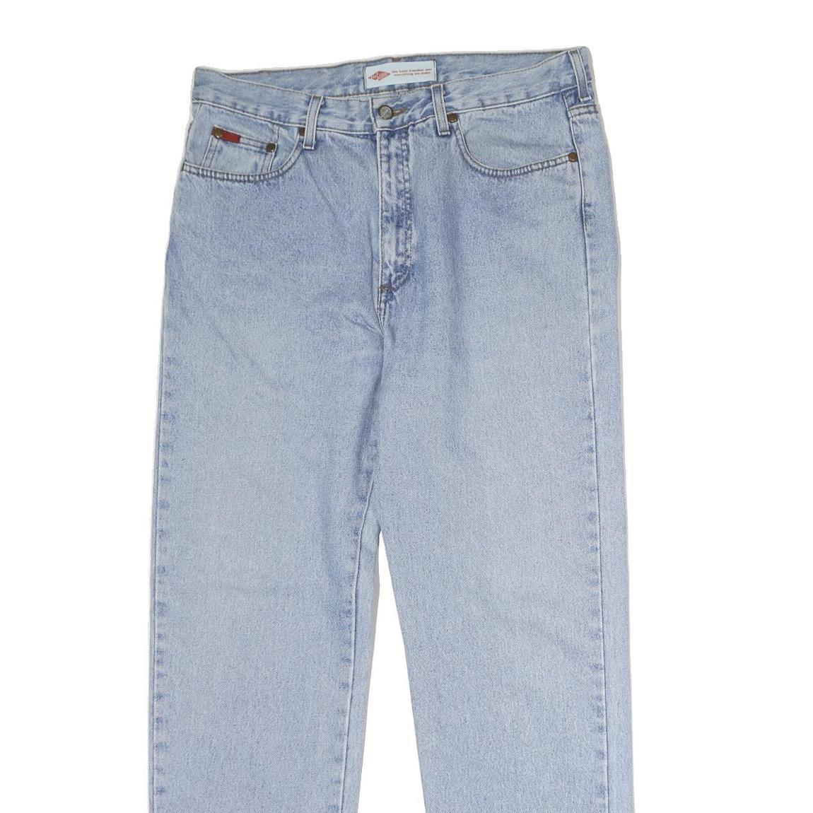 LEE COOPER Mens Jeans Light Blue Regular Straight Denim Rinse W34 L31 Classic