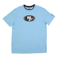 NFL Mens Blue Black SF Logo Graphic T-Shirt L Short Sleeve Crew Neck