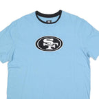 NFL Mens Blue Black SF Logo Graphic T-Shirt L Short Sleeve Crew Neck