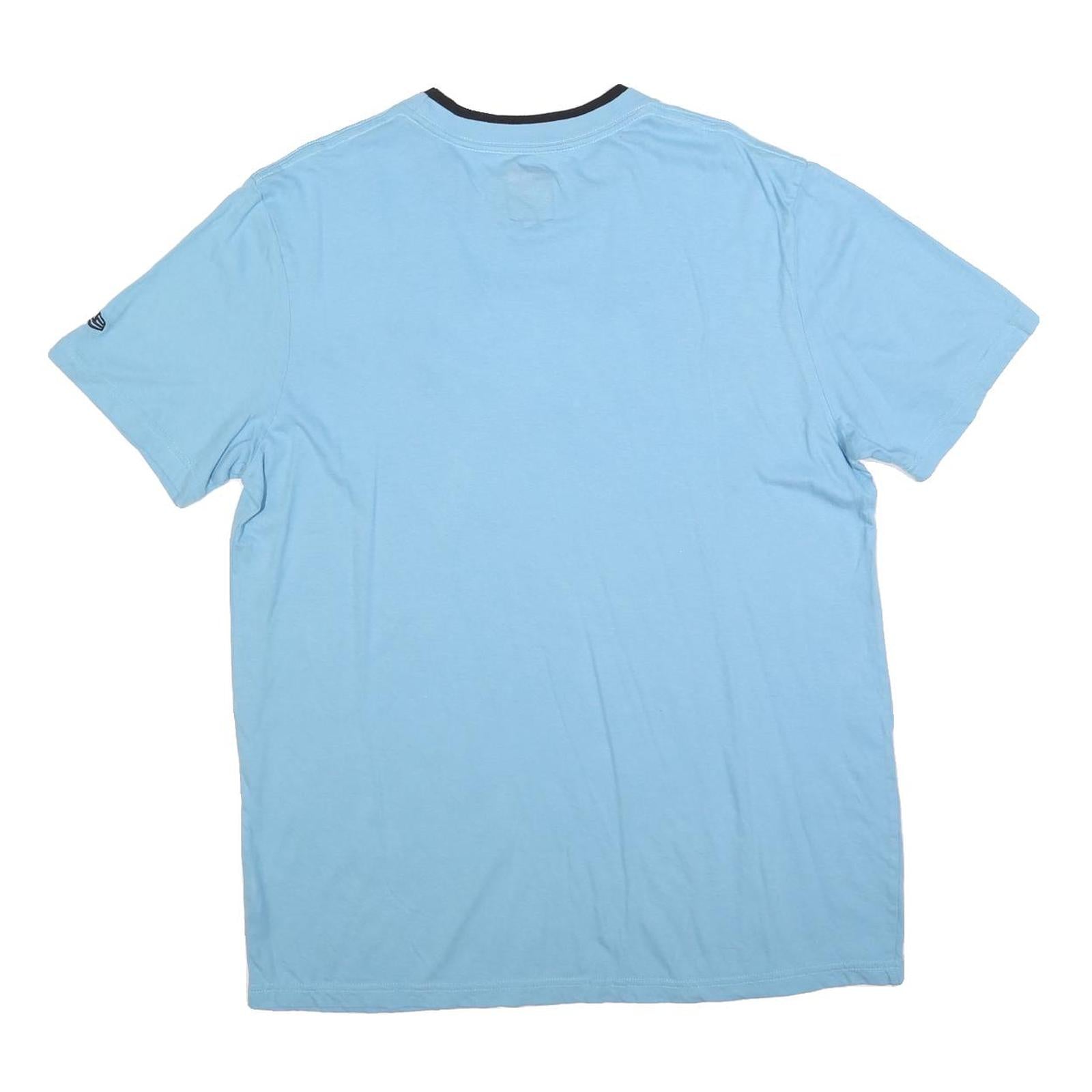 NFL Mens Blue Black SF Logo Graphic T-Shirt L Short Sleeve Crew Neck