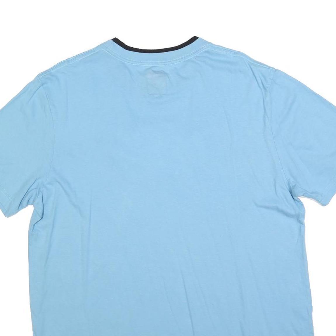 NFL Mens Blue Black SF Logo Graphic T-Shirt L Short Sleeve Crew Neck