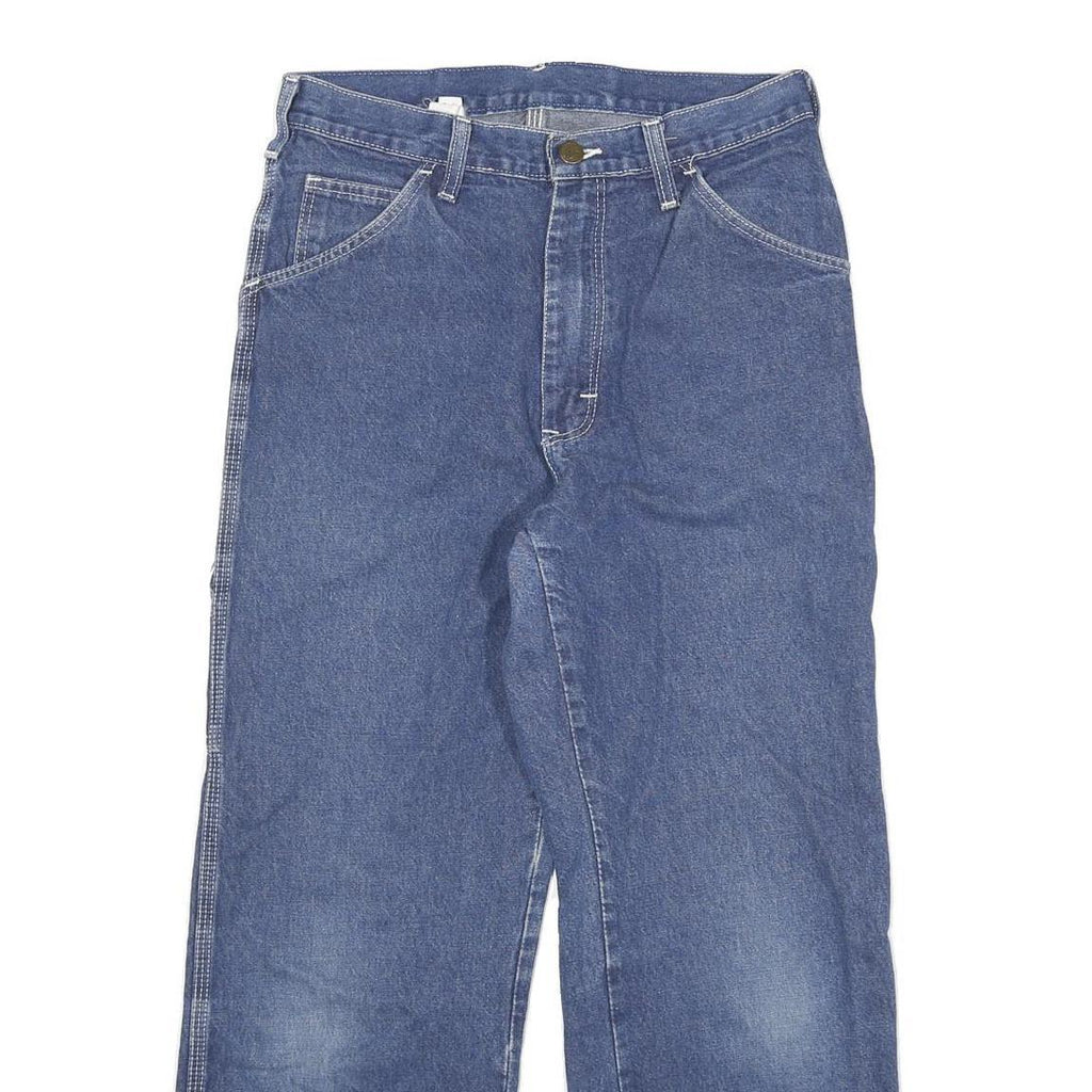 DICKIES Womens Relaxed Straight Denim Medium W27 L25 Wide Leg Cotton Blend Jeans