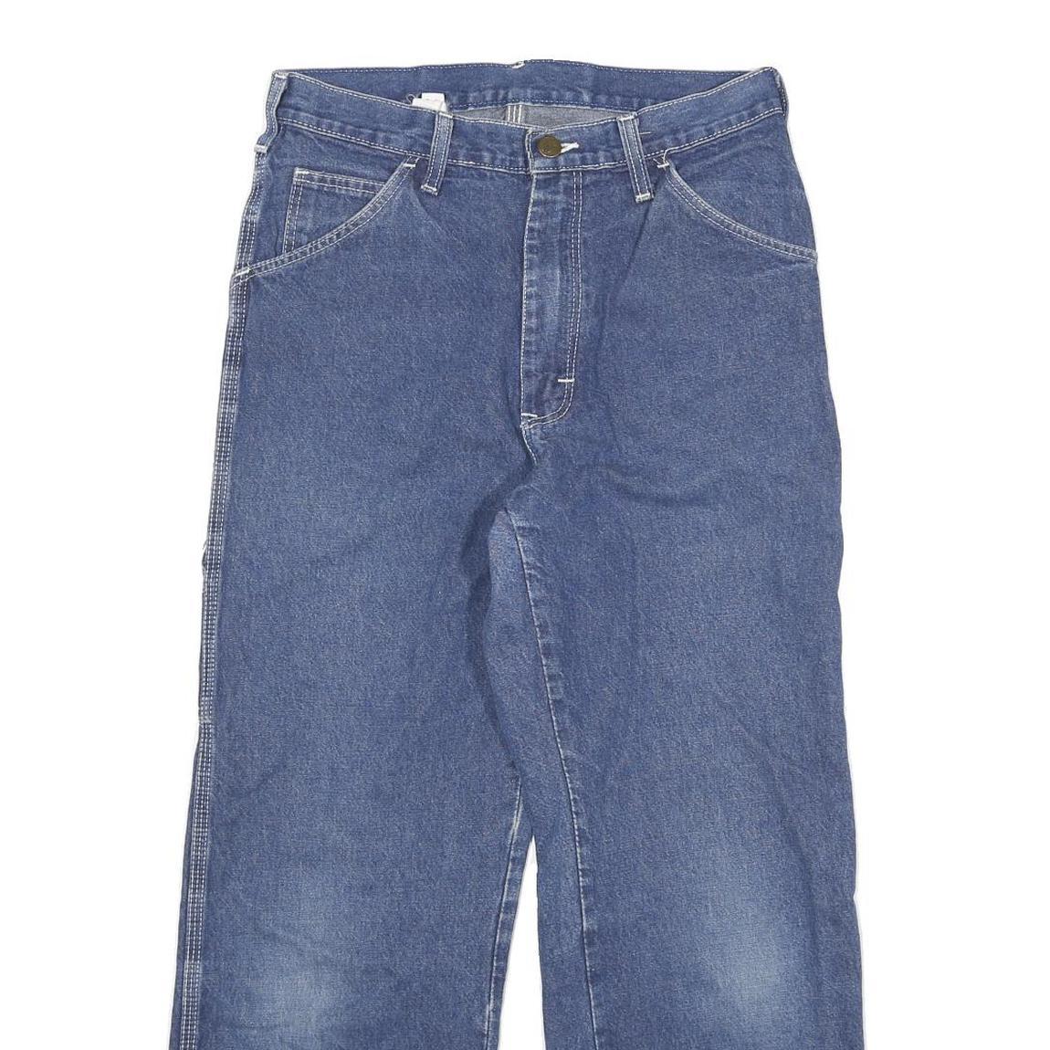 DICKIES Womens Relaxed Straight Denim Medium W27 L25 Wide Leg Cotton Blend Jeans