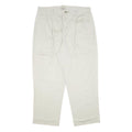 TOMMY HILFIGER Mens Cotton Beige Relaxed Straight Trousers W34 L28 Casual Wear