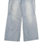 OLD ARMY Womens Jeans Blue Relaxed Wide-Leg Denim Light W32 L26 Stylish