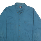 DOCKERS Mens Blue Shirt XL Button-Down Collar Cotton Casual Pocketed Long Sleeve