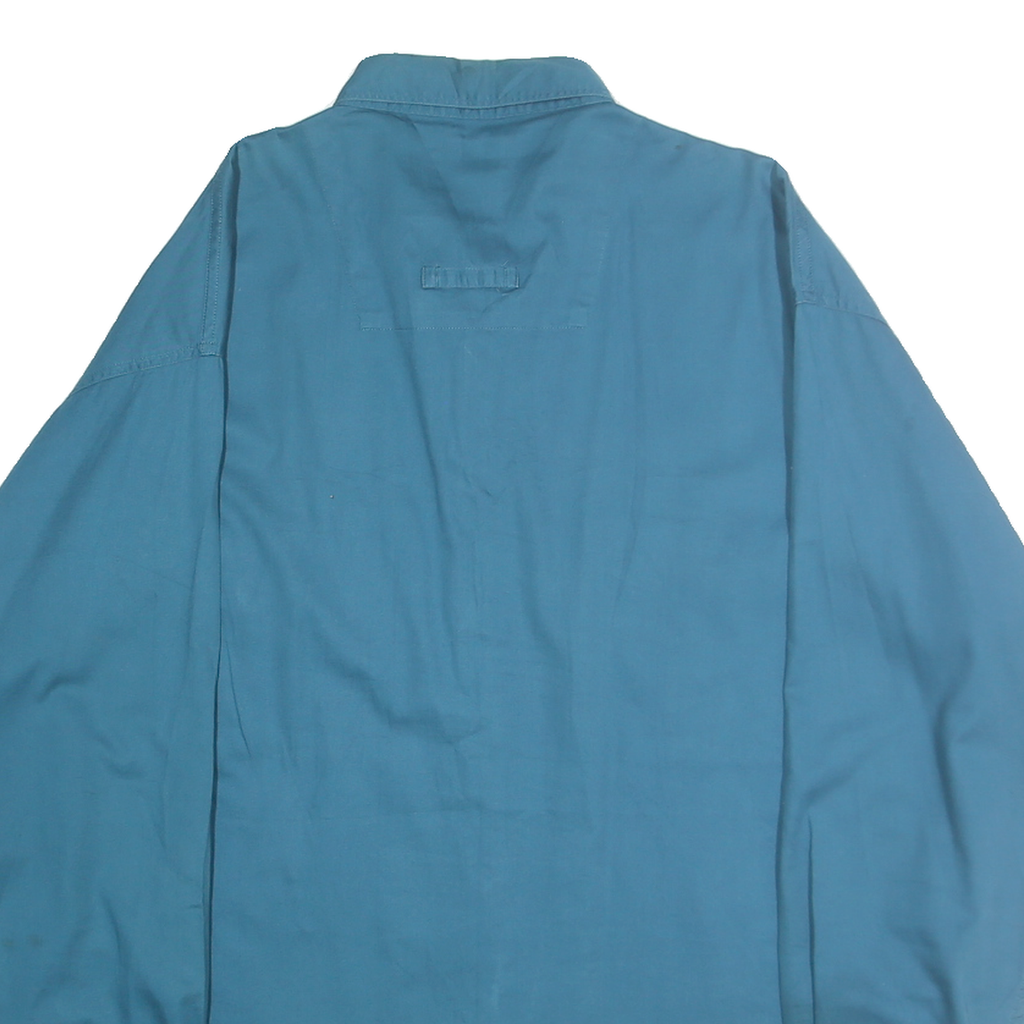 DOCKERS Mens Blue Shirt XL Button-Down Collar Cotton Casual Pocketed Long Sleeve