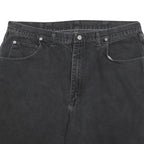 WRANGLER Mens Black Denim Shorts 2XL W40 Classic Fit Cotton Casual