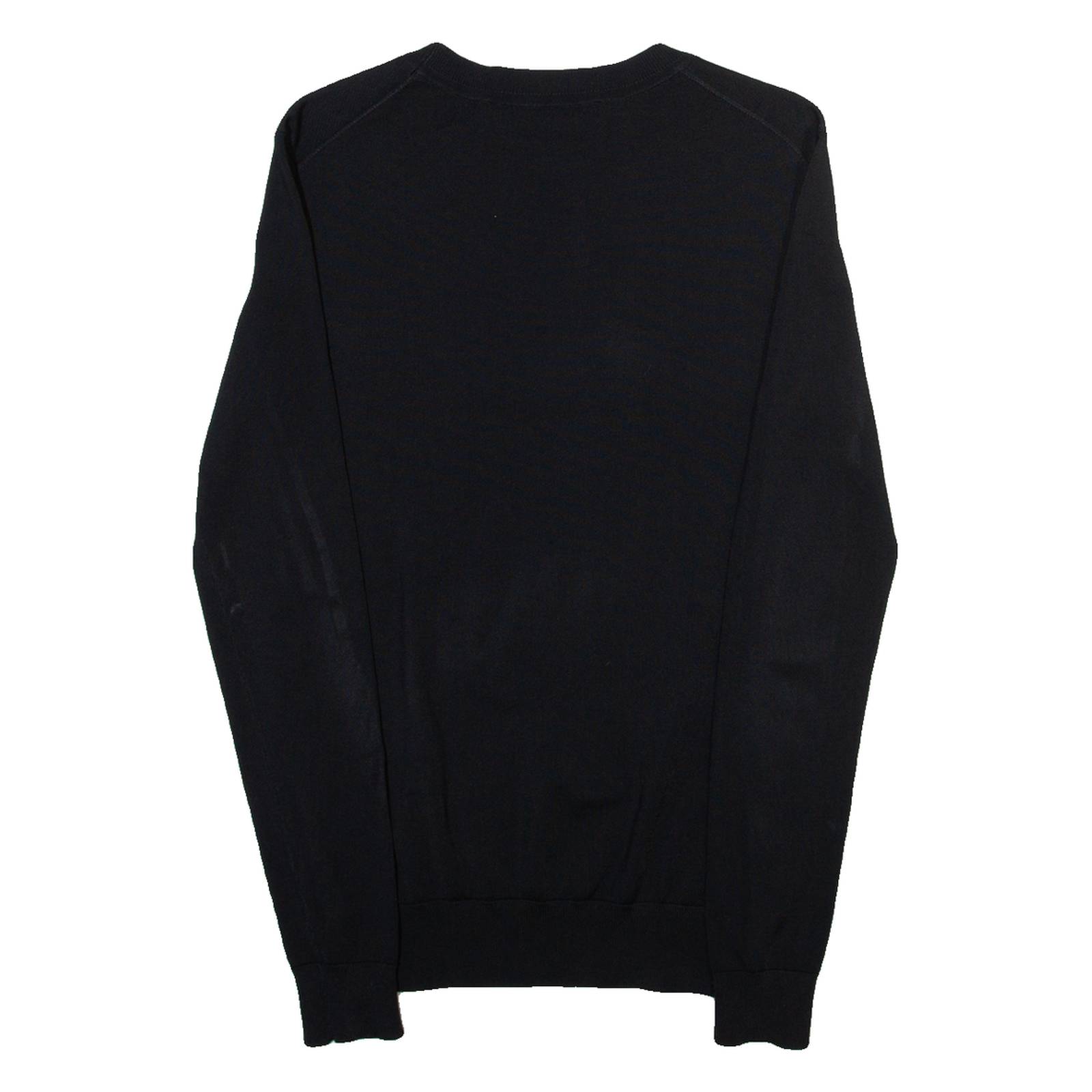 KARL LAGERFELD Lightweight Mens Jumper Black Tight Knit XS