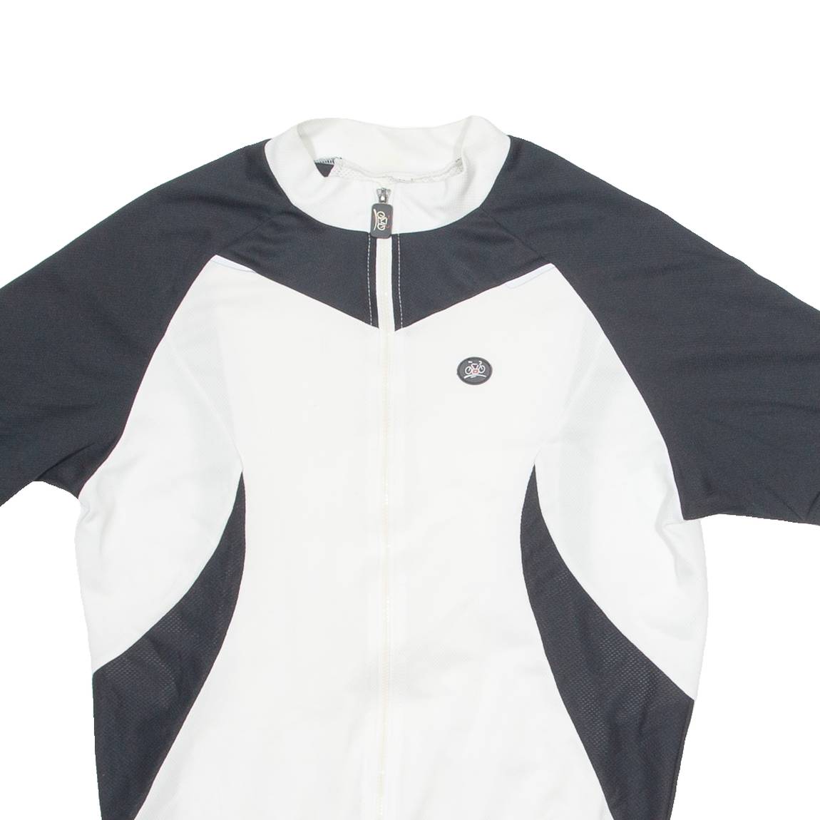 TEAM+ Cycling Mens Jersey White 1/4 Zip M