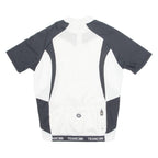 TEAM+ Cycling Mens Jersey White 1/4 Zip M