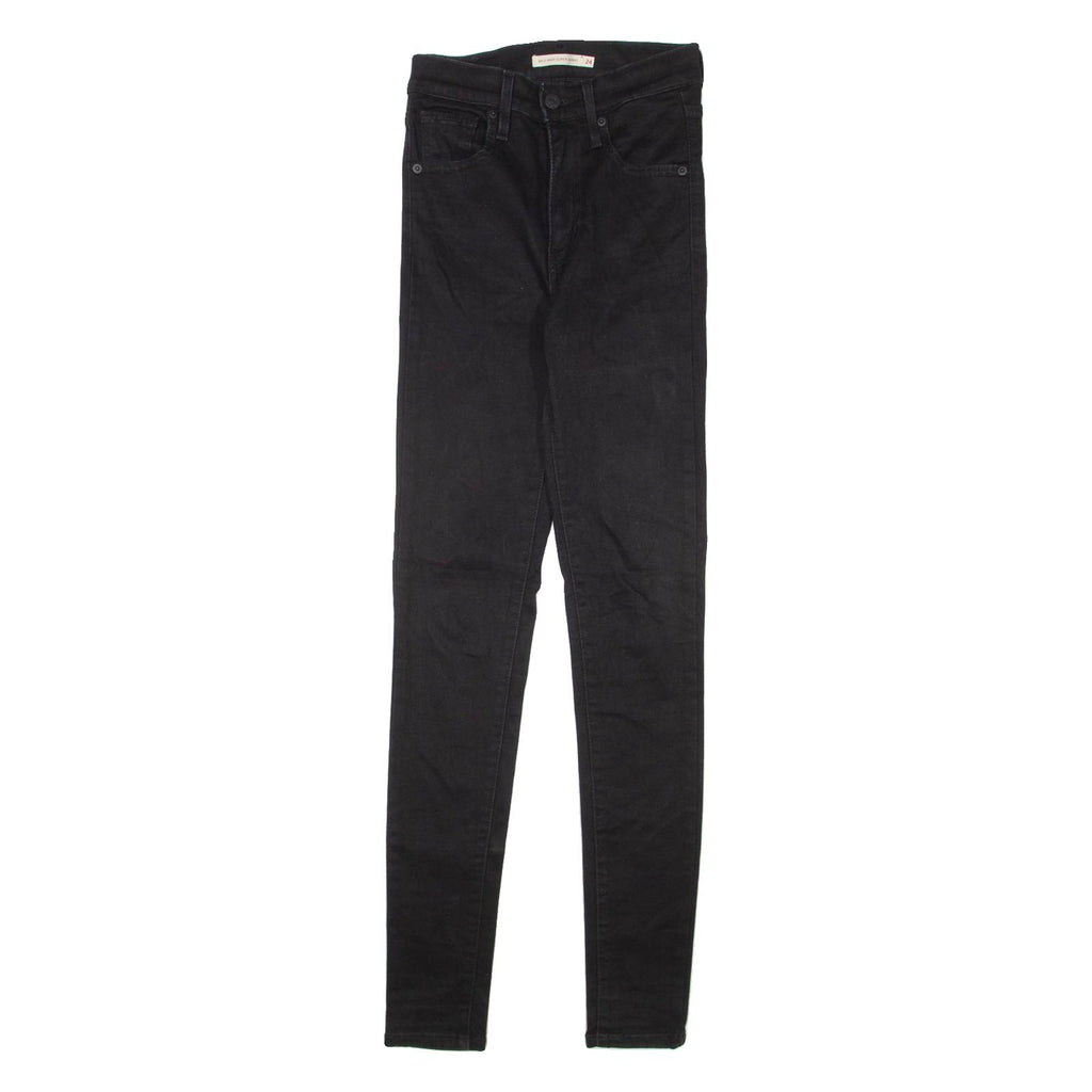 LEVI'S Mile High Womens Jeans Black Slim Skinny W24 L30