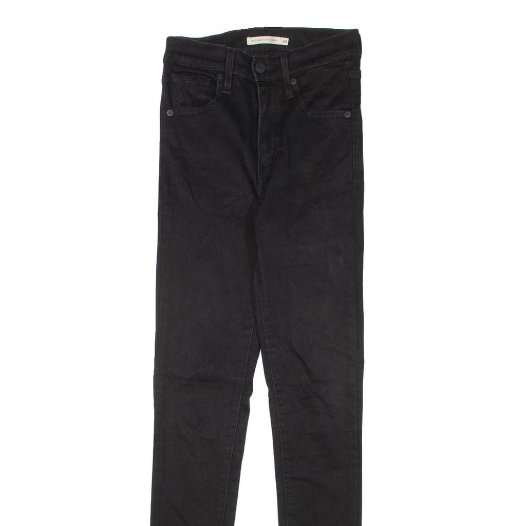 LEVI'S Mile High Womens Jeans Black Slim Skinny W24 L30