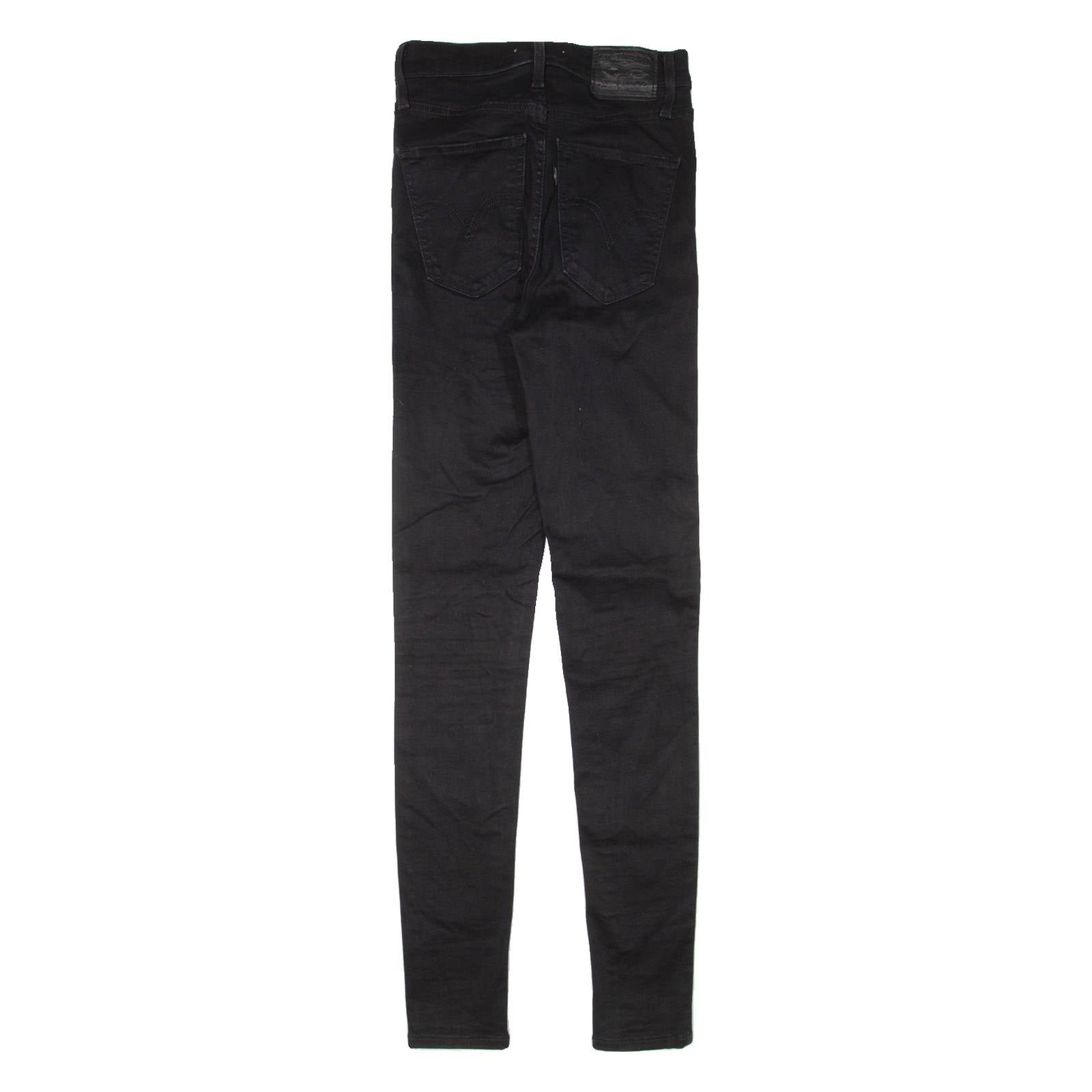 LEVI'S Mile High Womens Jeans Black Slim Skinny W24 L30