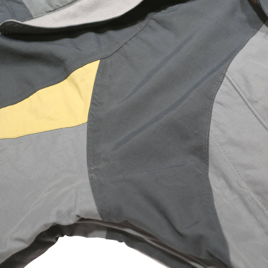 HELLY HANSEN Mens Grey Yellow Outdoor Jacket S Nylon Colourblock Zip Hooded