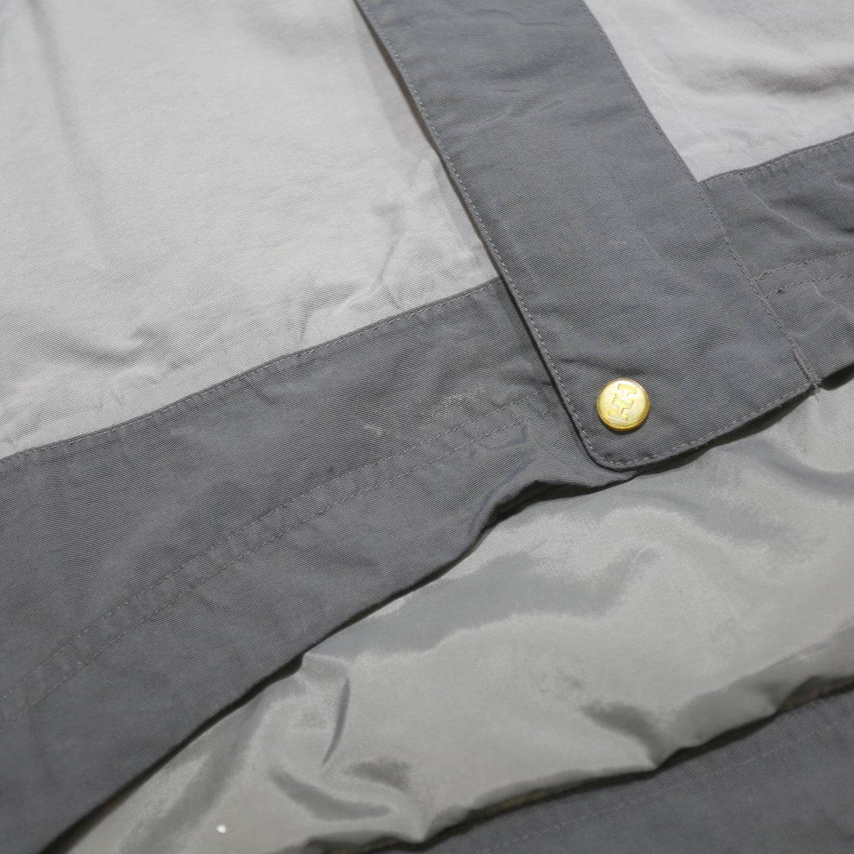 HELLY HANSEN Mens Grey Yellow Outdoor Jacket S Nylon Colourblock Zip Hooded