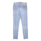 LEVI'S 710 Womens Slim Light Blue Denim Jeans W24 L27 Zip Cotton Blend